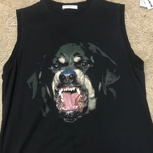 Givenchy rottweiler jersey tank top